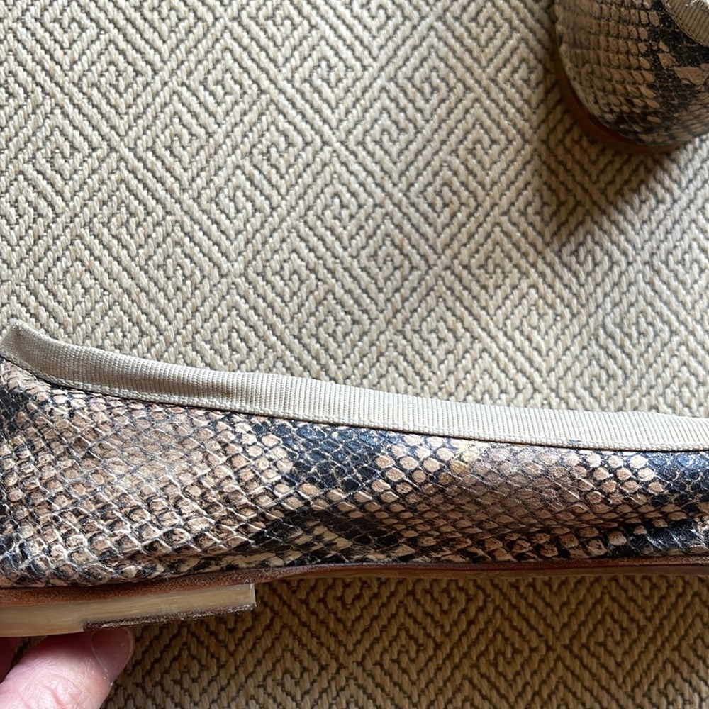 Stuart Weitzman Snake Print Flats, 7.5 - Picture 9 of 11